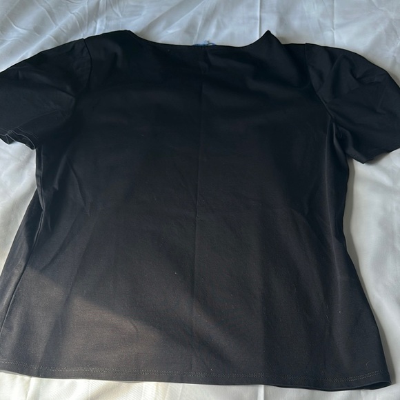 ANTONIO MELANI Black Boxy Short Sleeve T-Shirt - Picture 6 of 8